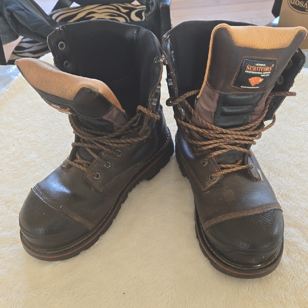 Brown Leather  Survivors Professional Series Work Boots